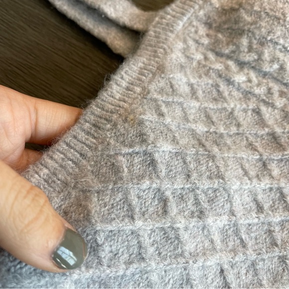 House Of Harlow Grey Cable Knit Mini Dress Small - Picture 7 of 13